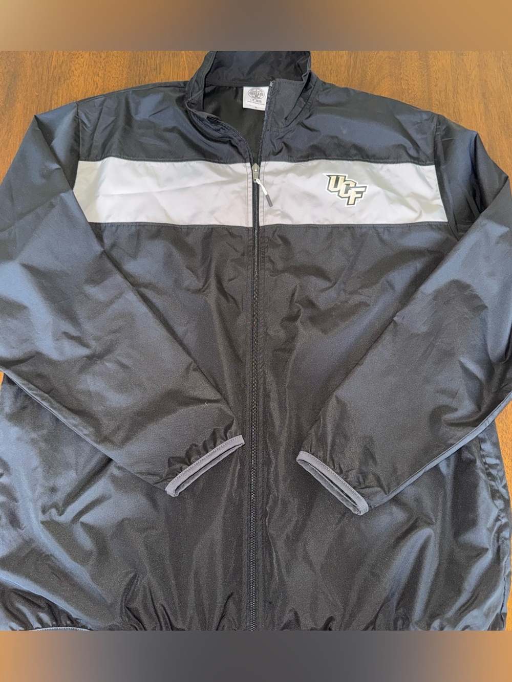 Rivalry Threads UCF Knights Lightweight Full Zip Windbreaker Jacket Black XL